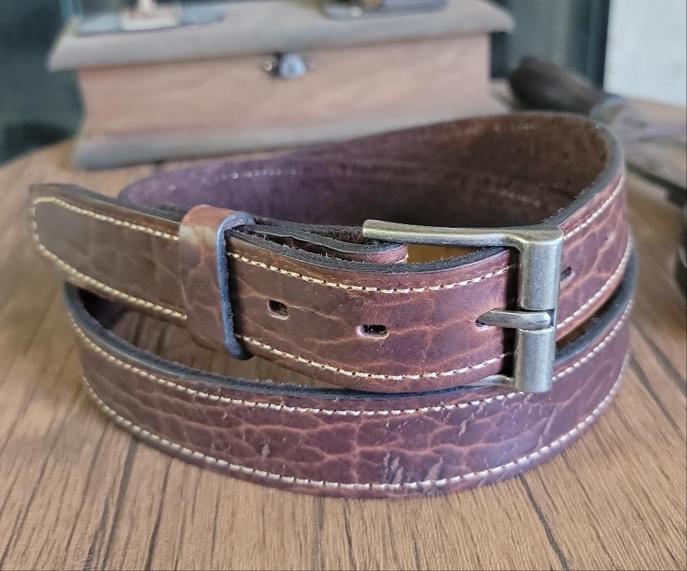 Bison Made Leather Belt