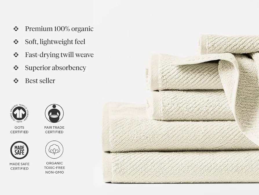Coyuchi Light Organic Cotton Towels