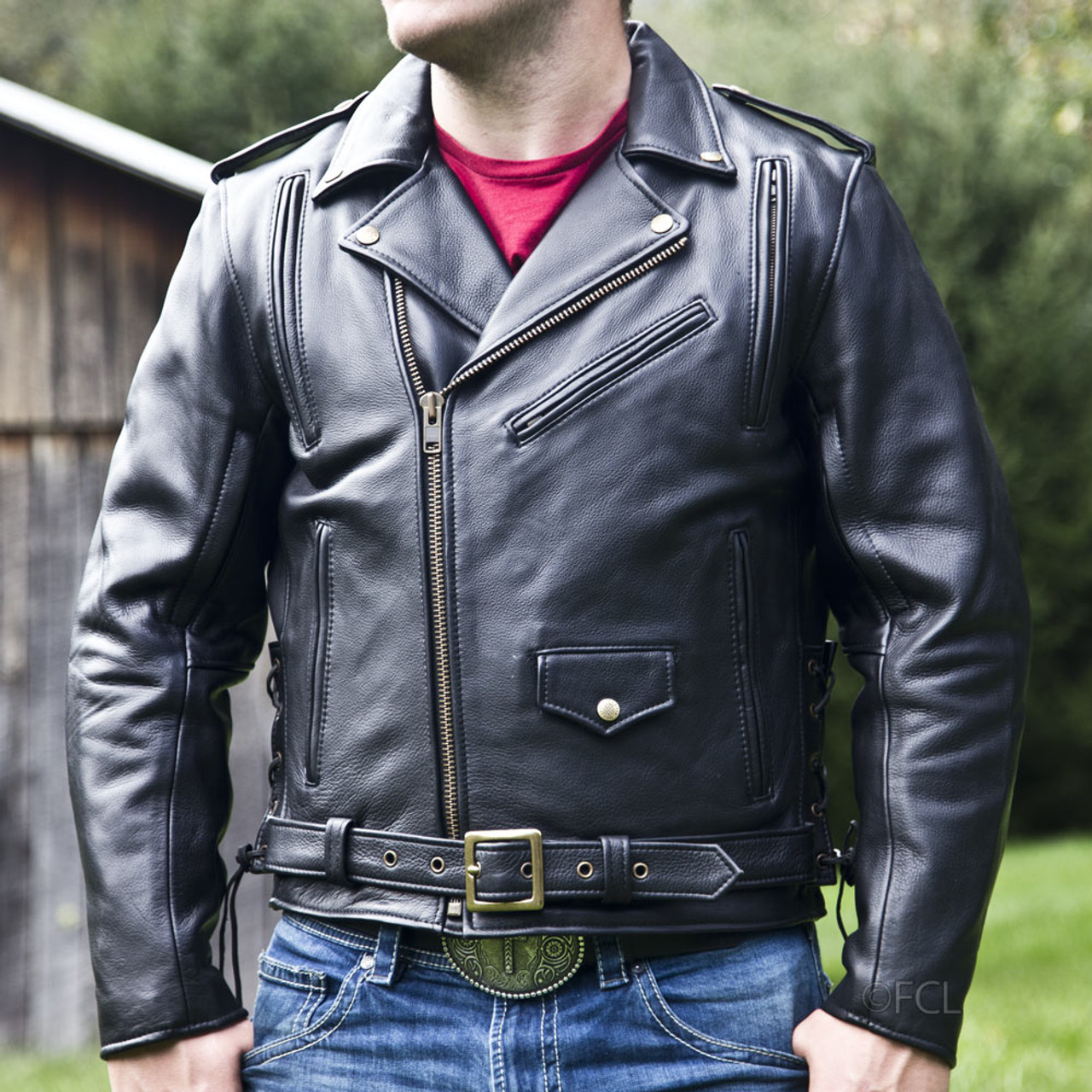 Fox Creek Leather Fox Creek Leather Classic Motorcycle Jacket