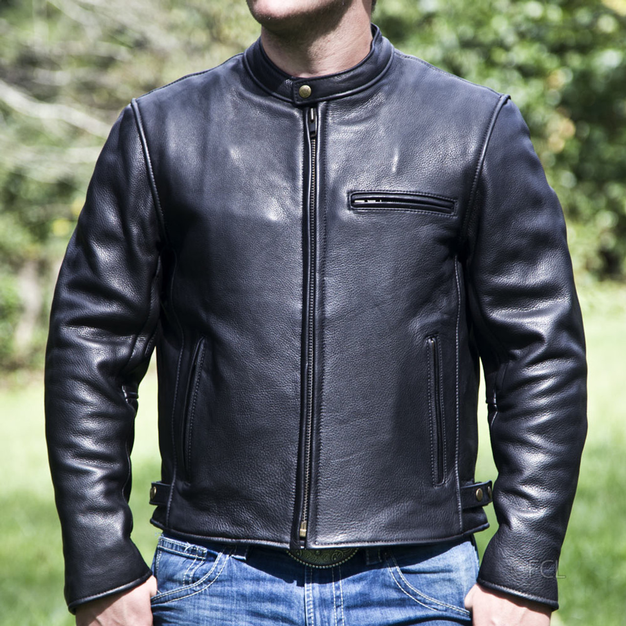Fox Creek Fox Creek Leather Racer Jacket