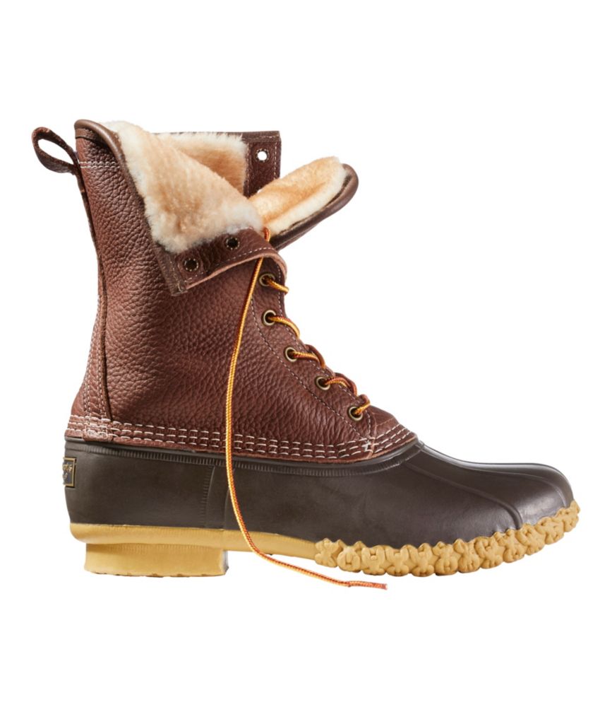 L.L. Bean 10" Premium Sheepskin-Lined Waterproof Boots