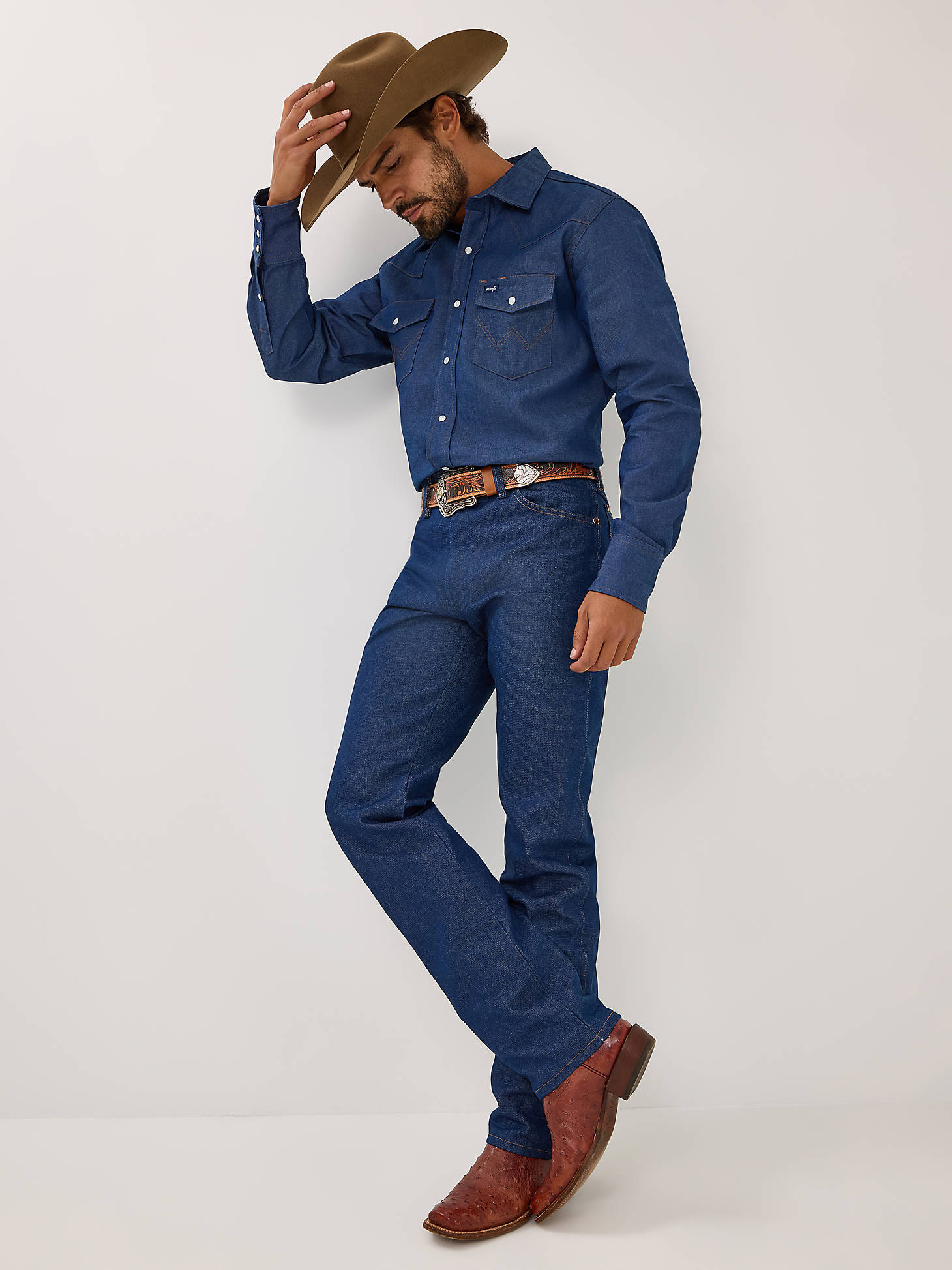 Regular Fit Cowboy Cut Rigid Indigo